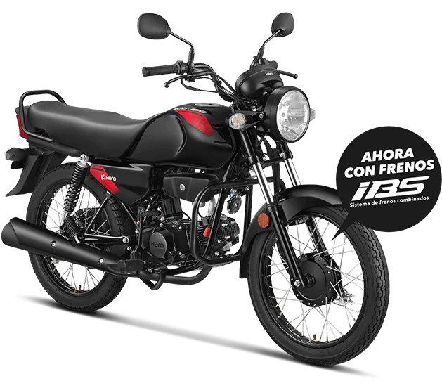 Hero Eco 100 color Negro rojo