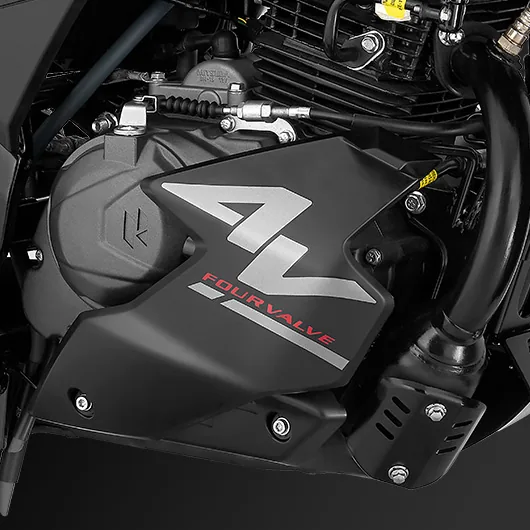 Suspensión invertida en la Hero Hunk 160R 4V
